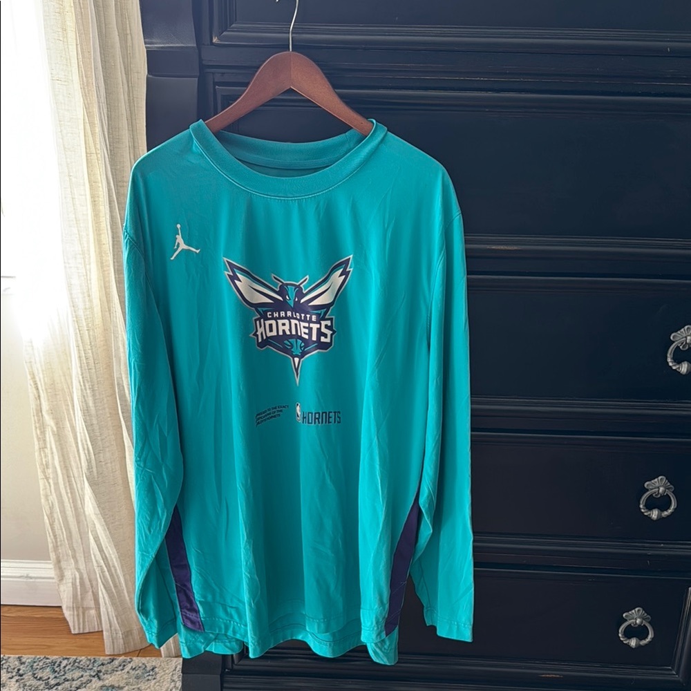Jordan Green and Purple Long Sleeve Tee